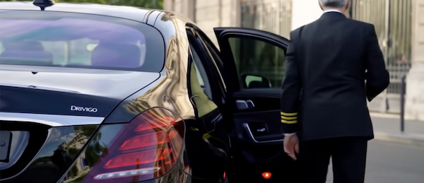 Mercedes sedan Paris streets