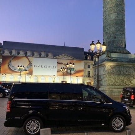 reservation chauffeur luxe Paris