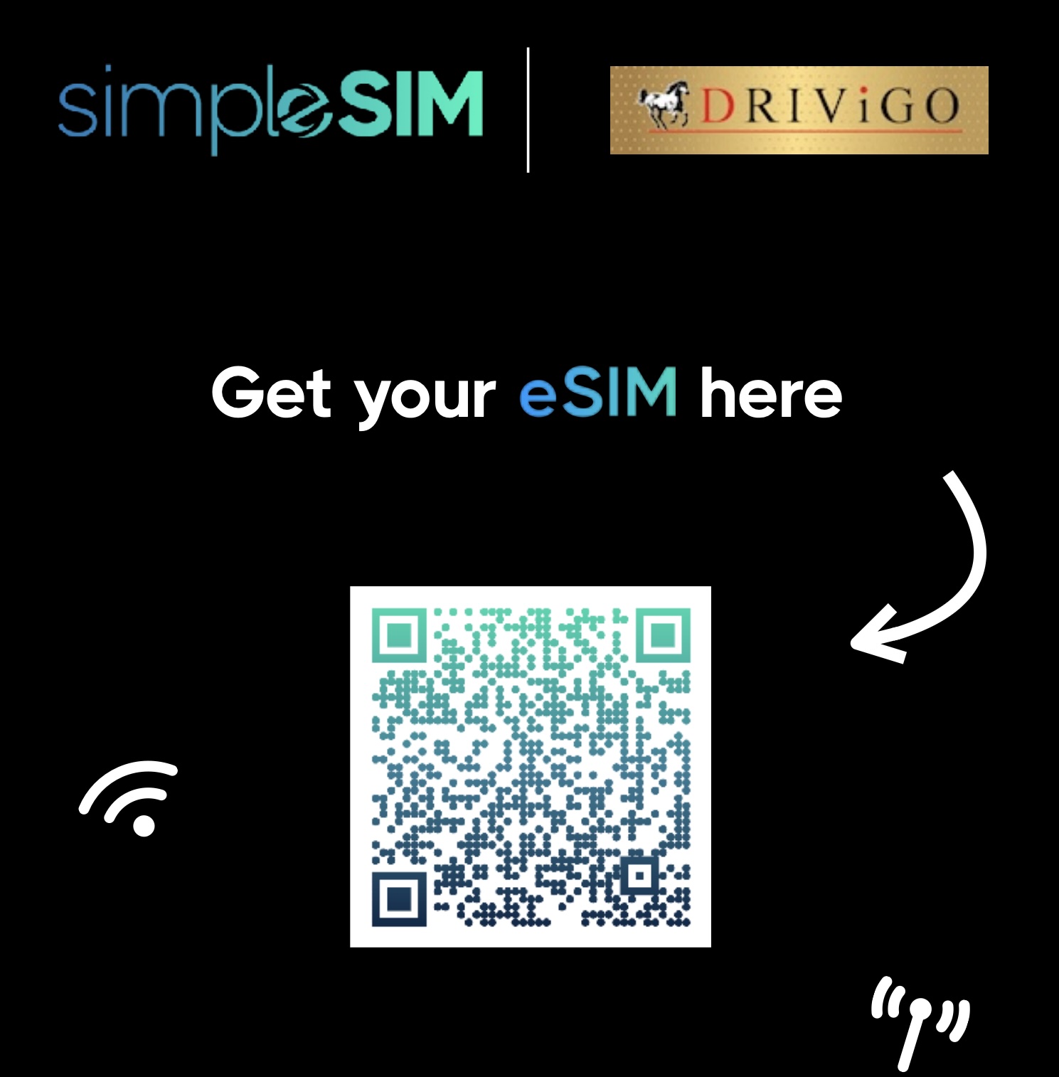 QR Code eSIM France